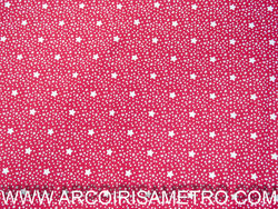 FABRICART - Stars on a Red background