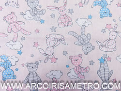 EVA E EVA FABRIC - PINK TEDDY BEARS