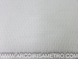 EVA E EVA FABRIC - WHITE ON WHITE STRIPES
