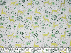 Christmas - Golden mosse and green flakes