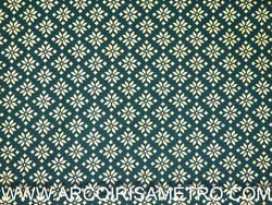 Christmas - Golden flakes on green