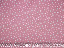 Poplin bunny - Stars on pink 7005