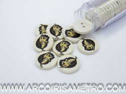 RECICLED BUTTON - HEDGEHOG