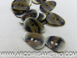 WOOD TONES OVAL BUTTON