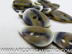 WOOD TONES OVAL BUTTON