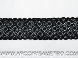 Black Guipur Lace - Black