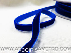 VELVET RIBBON - 9  MM - Royal blue
