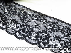 Tulle Flower lace - Black