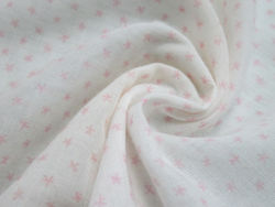 Curtains - Voile with stars - pink