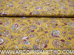 Gotas - flowers - toasted yellow