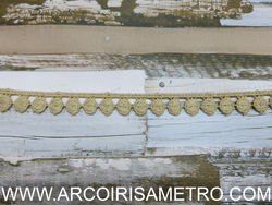 Guipur lace - BROWN DOTS