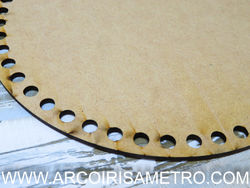 WOODEN BASE FOR CROCHET BASKETS