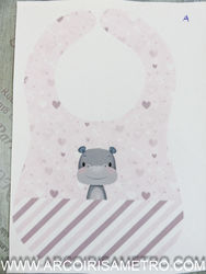 Baby bib - Plastic backed Terry Cloth 