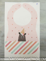 Baby bib - Plastic backed Terry Cloth 