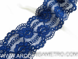 Wide Elastic lace - blue