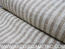 NATURAL BURLAP FABRIC - Stripes