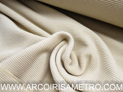 Ribbed jersey - cream