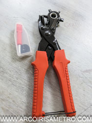 Revolving leather punck