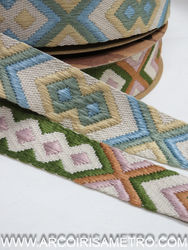 Aztec print bag strap