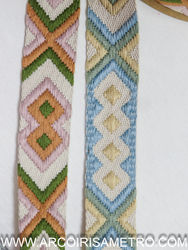 Aztec print bag strap