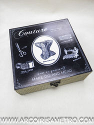 Wooden sewing box 