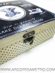 Wooden sewing box 