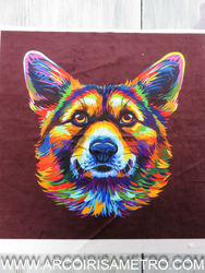 Velvet panel - Dog