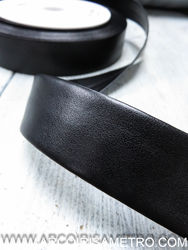 30mm bias tape - Black Pleather 