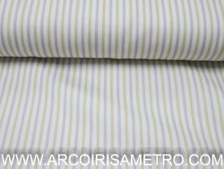 PIQUET - Grey/ Beige Stripes