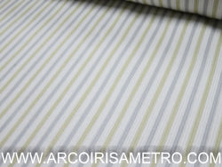 PIQUET - Grey/ Beige Stripes
