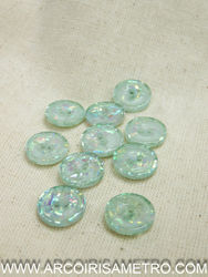 Shimmer button 11mm - Green
