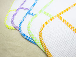 Vichy Bib to cross stitch embroider