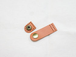 Leather bag clasp / closure