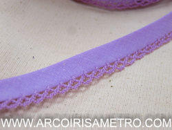 Bias tape with edging - Lilac