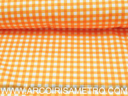 Lycra vichy - Laranja