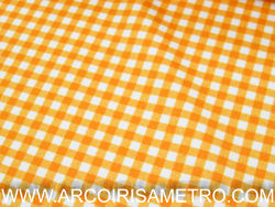Lycra vichy - Laranja
