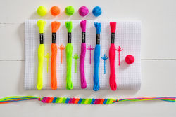 NEON EMBROIDERY THREAD - 6 STRAND