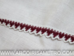 Waves lace - burgandy