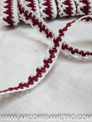 Waves lace - burgandy