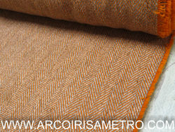 Chevron wool - brick