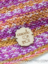 Leather tag - Criado com amor 