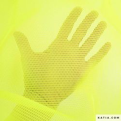 KATIA 3D MESH FABRIC - YELLOW 1