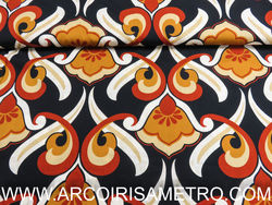 Printed cotton -arabescs