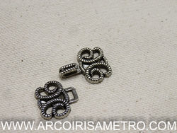 Ornamented Metallic clasp - Silver
