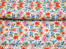 Pinted twill - Flowers