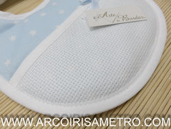 BIB TO CROSS STITCH - BLUE STARS