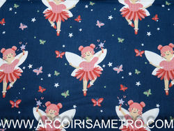 Printed cotton - Fairies