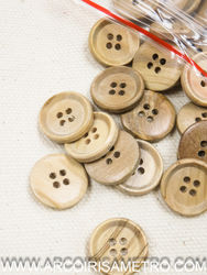 15mm wooden button