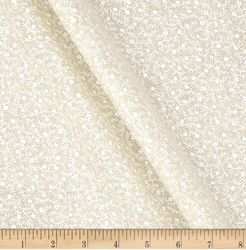 TONE ON TONE - TINY LEAVES ECRU / WHITE - 36242 W7T