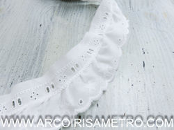 English embroidery with stars